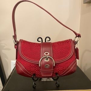 COACH Red Shoulder Bag